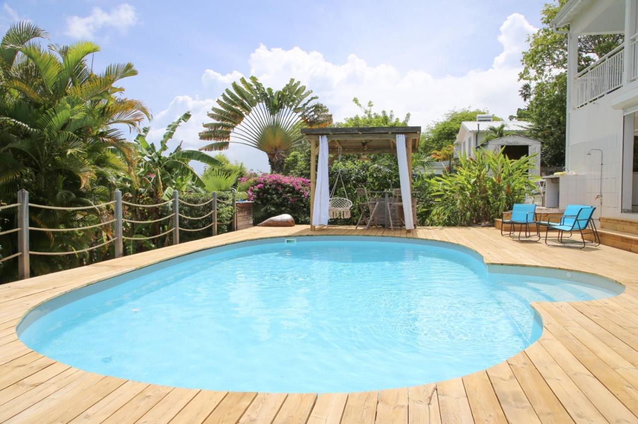 L Orchidee Bleue, Bas De Villa, Vue Mer, Piscine Privee Sainte-Anne  Luaran gambar