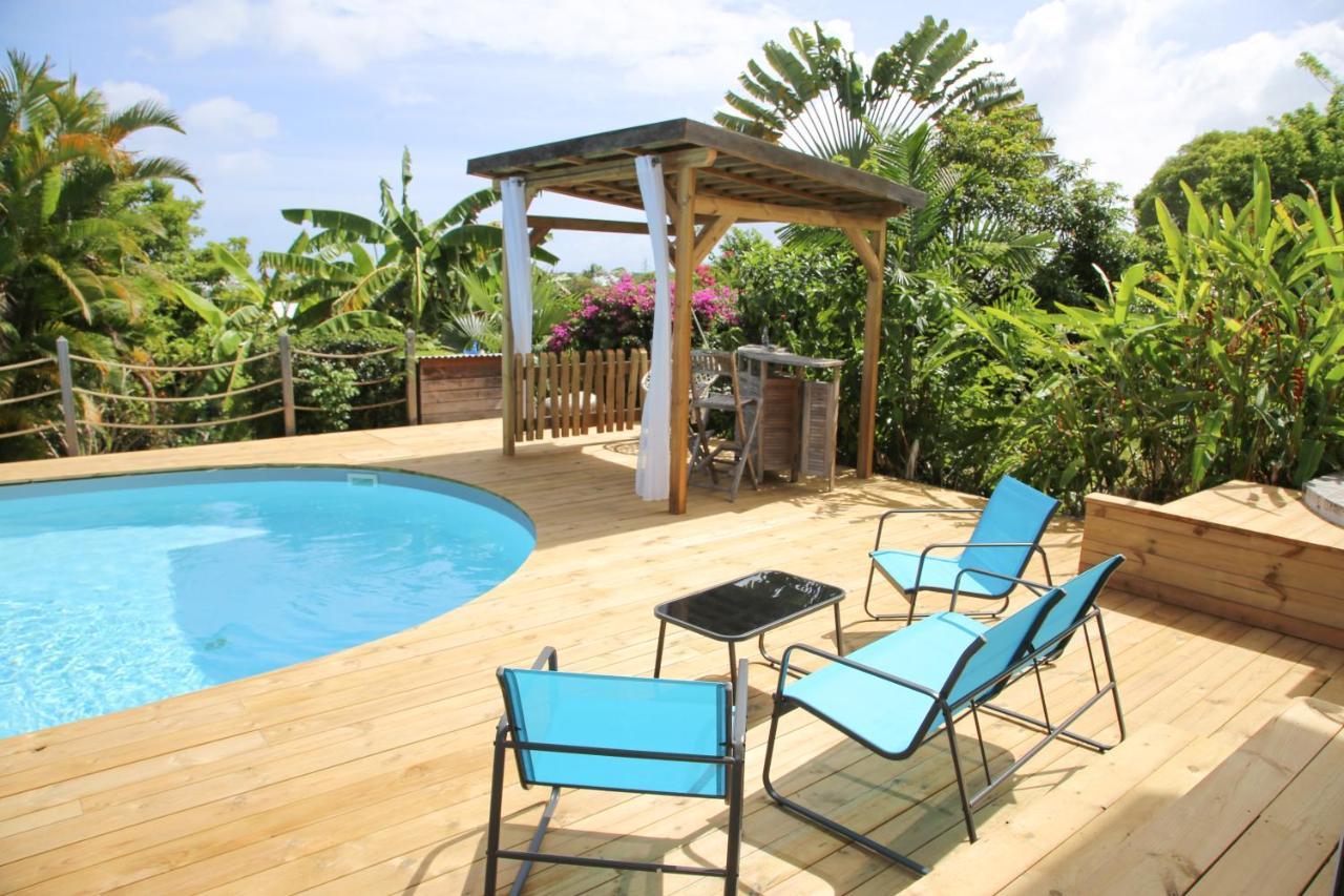L Orchidee Bleue, Bas De Villa, Vue Mer, Piscine Privee Sainte-Anne  Luaran gambar